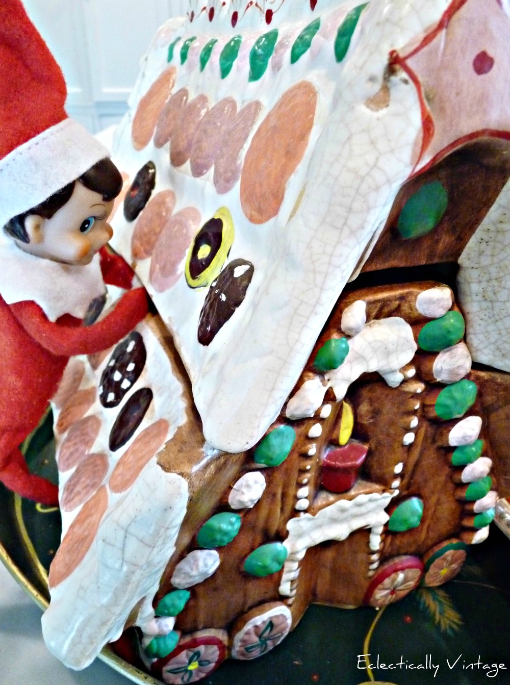 18 Hysterical Elf on the Shelf ideas! #elfontheshelf kellyelko.com This Elf on the Shelf was caught with his hand in the cookie jar!