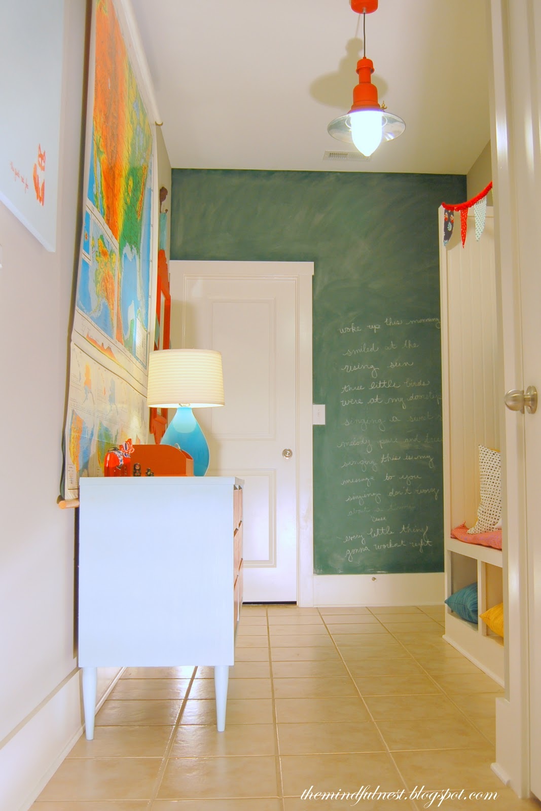 Exceptionally Eclectic – Bold & Bright Mudroom