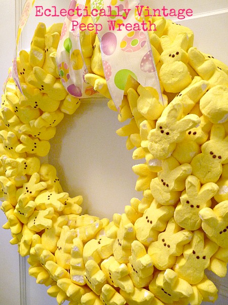 Party with My Peeps Easter Wreath