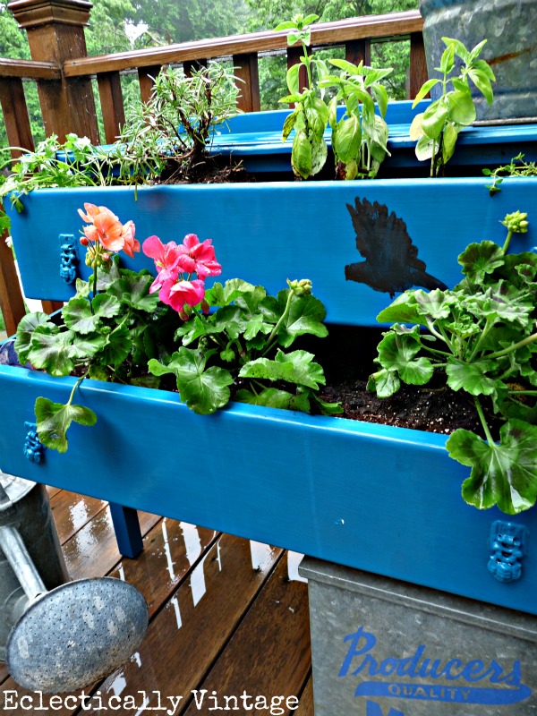 Dress Up Your Plants with a Dresser - create your own dresser planter for a bit of whimsy! kellyelko.com #planter #garden #gardens #gardener #greenthumb #landscape #landscaping #plants #diyideas #outdoors #outdoorideas #upcycle #thrifted #thrifty #repurpose #vintage #vintagedecor #farmhousedecor #kellyelko 