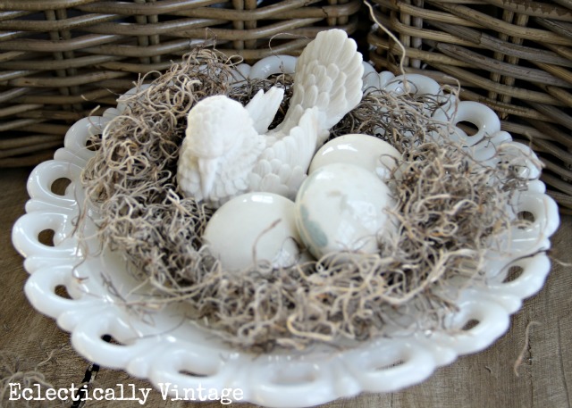 How to Make the World’s Easiest Bird’s Nest (and Vintage Eggs)
