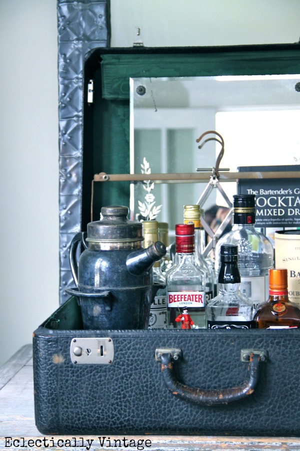 Vintage Suitcase Bar