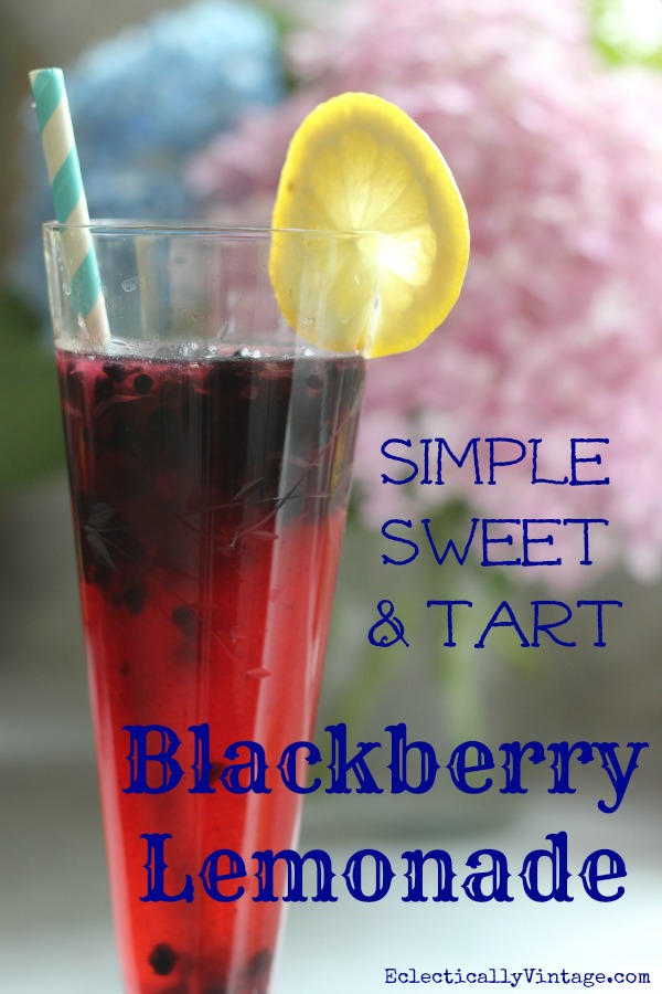 Simple Sweet & Tart Blackberry Lemonade