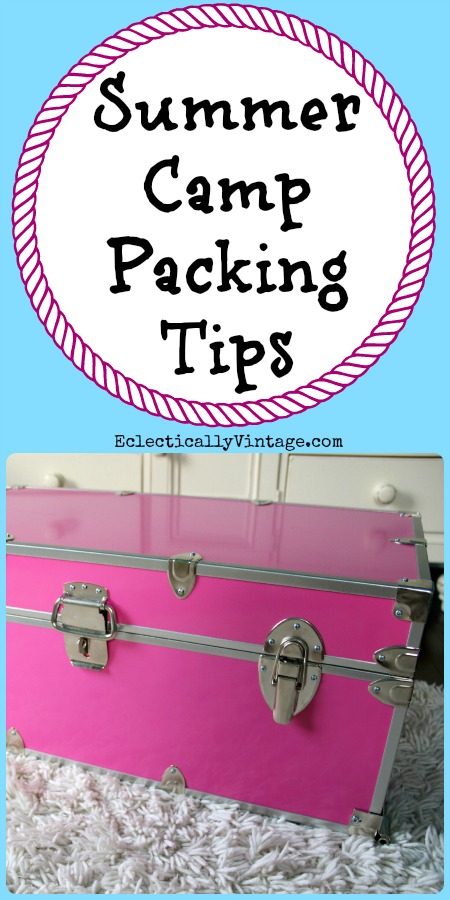 Summer Camp Packing Tips - everything you need to have a very happy camper! kellyelko.com #camping #summercamp #camp #packingtips 