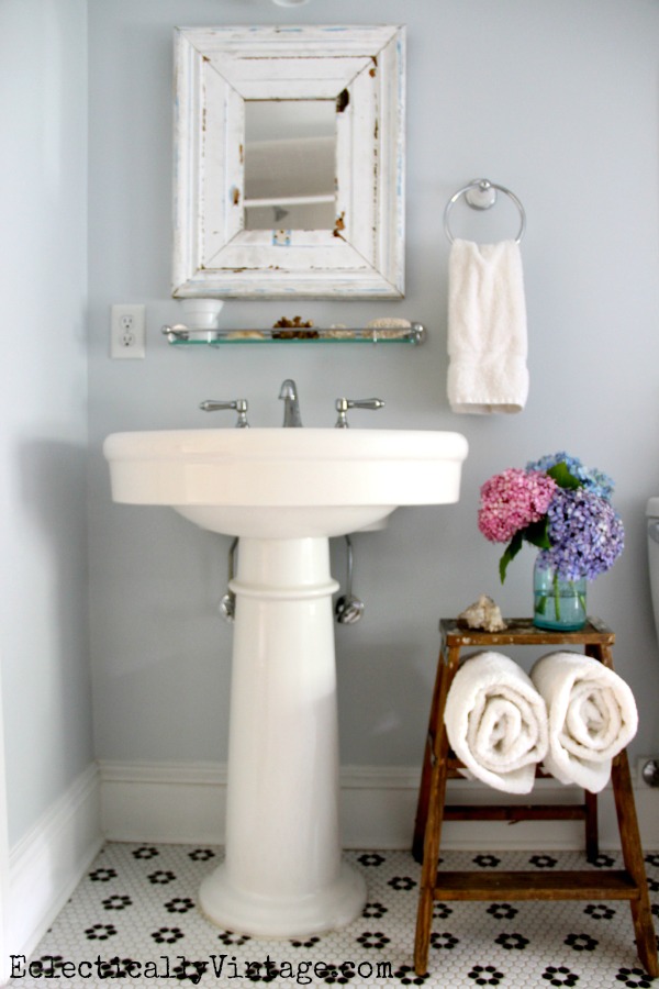 Vintage Step Ladder Bathroom Storage (and be my guest)