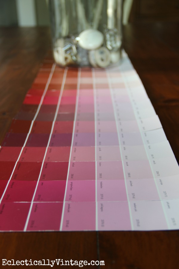 How to Make a Paint Chip Table Runner