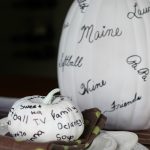Thanksgiving Thankful Pumpkins - great idea! kellyelko.com #thanksgiving #thanksgivingcrafts #fallcrafts #kidscrafts #pumpkincrafts #pumpkins