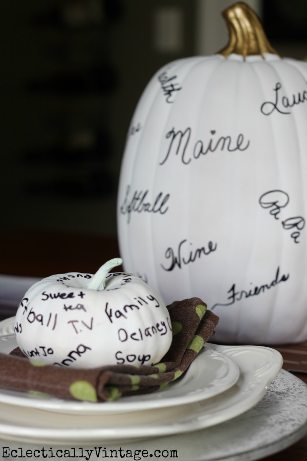 New Thanksgiving Traditions – How to Make Thankful Pumpkins