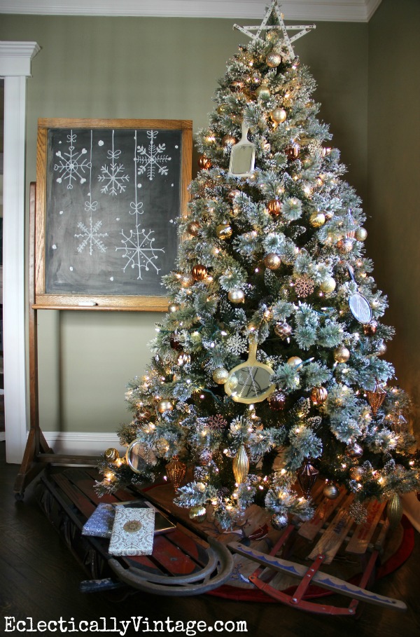 Metallic Christmas Tree kellyelko.com