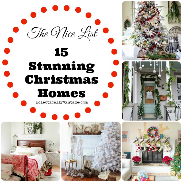 15 Christmas Homes kellyelko.com