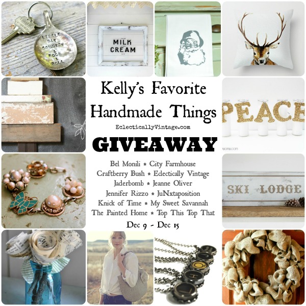 Kelly's Favorite Handmade Things Giveaway at kellyelko.com