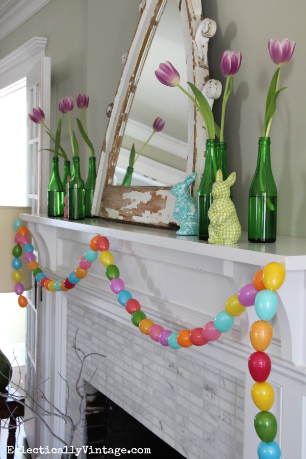 Spring mantel kellyelko.com