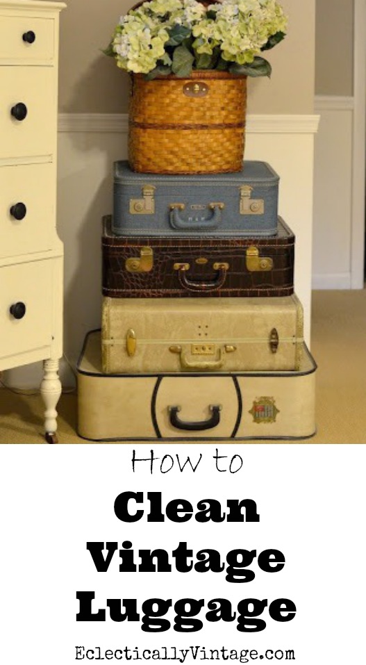 How to clean vintage luggage kellyelko.com