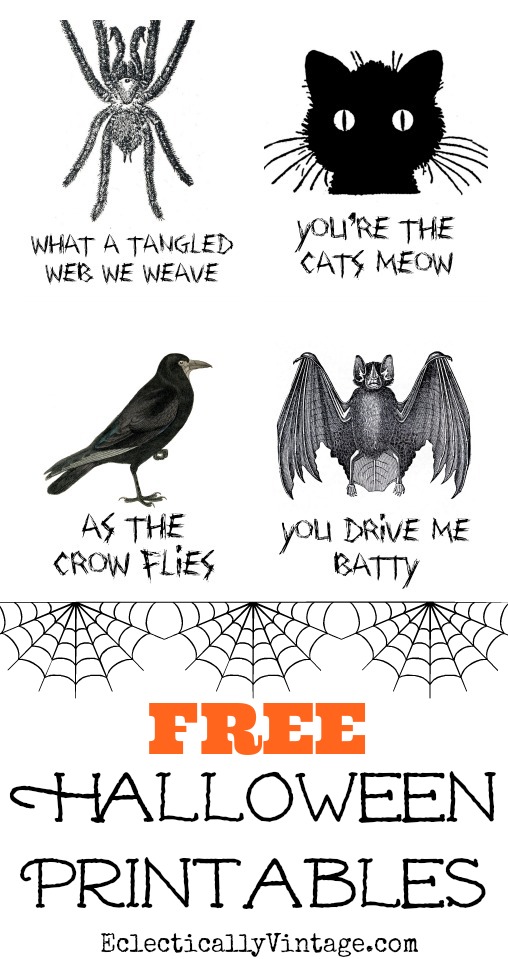 Free Halloween Printables kellyelko.com