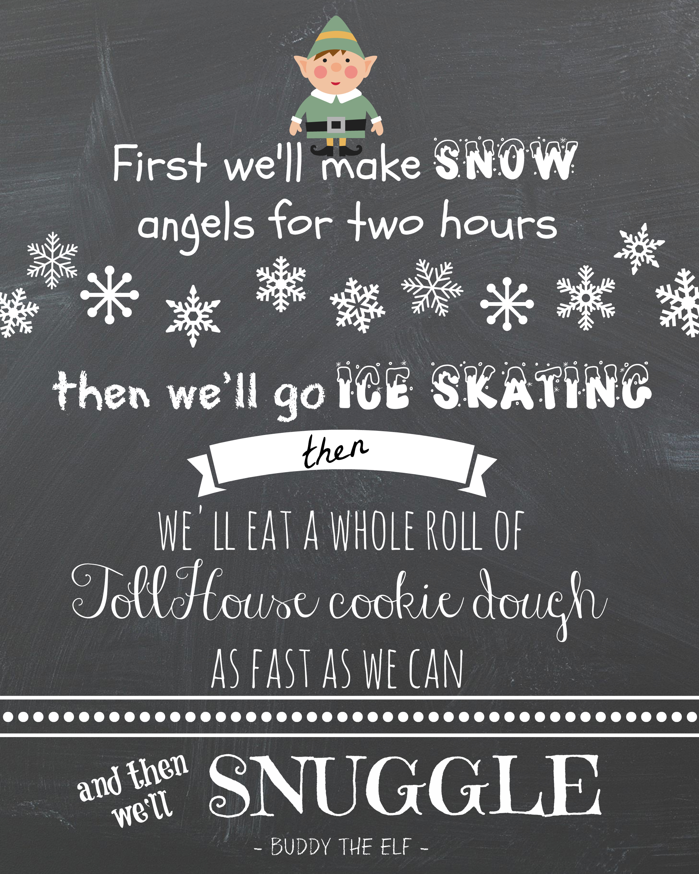 Elf Movie Printables