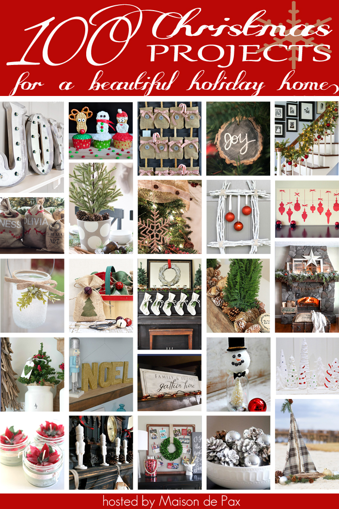 100 Creative Christmas Projects kellyelko.com #christmas #christmasdecor #christmasdecorating #christmascrafts #diychristmas 