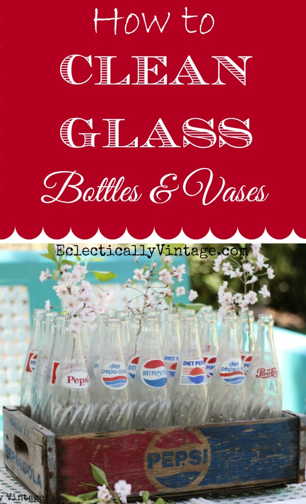 How to Clean Glass Bottles & Vases