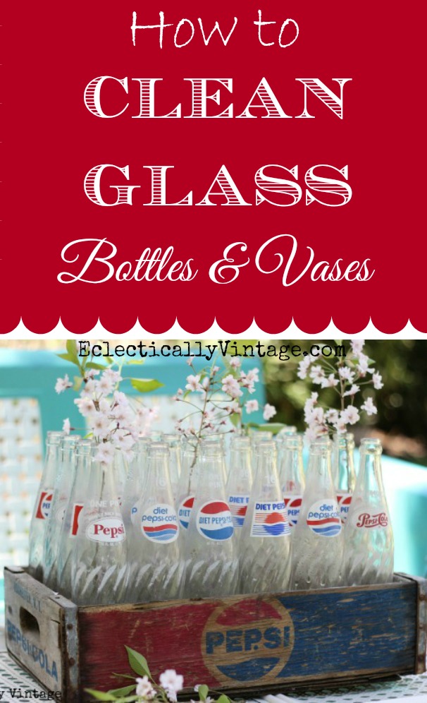 How to clean glass bottles eclectiallyvintage.com