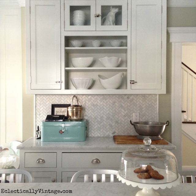 White Kitchen display kellyelko.com