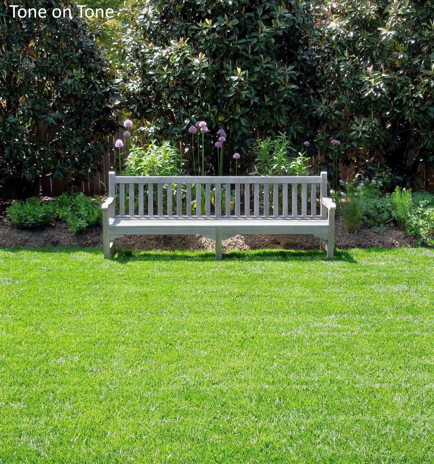 Create a focal point in your landscaping with a bench 