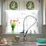 Make a DIY Dish Towel Window Treatment kellyelko.com