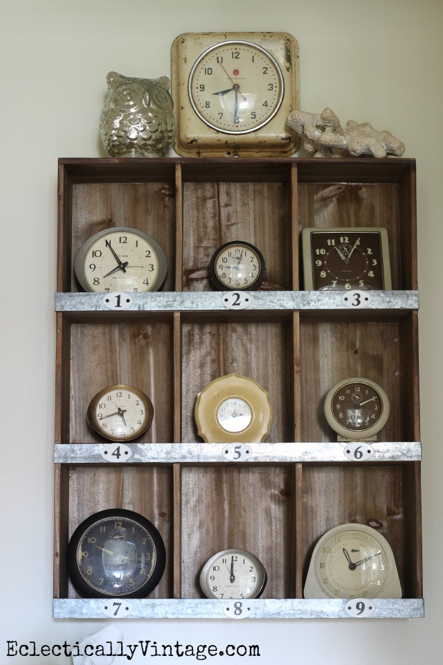 Powder Room Progress – Vintage Clock Collection