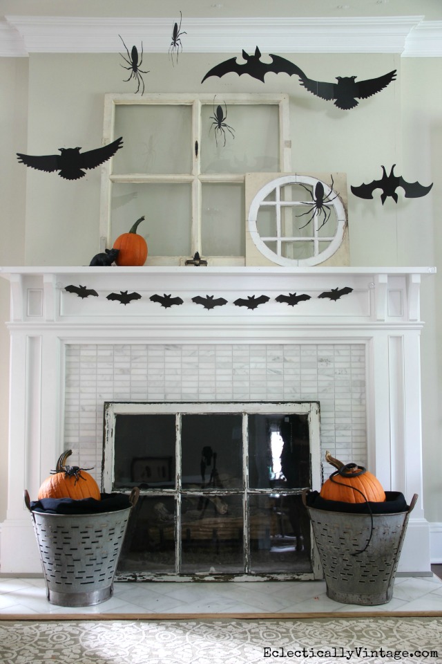 3-D Silhouette Halloween Mantel