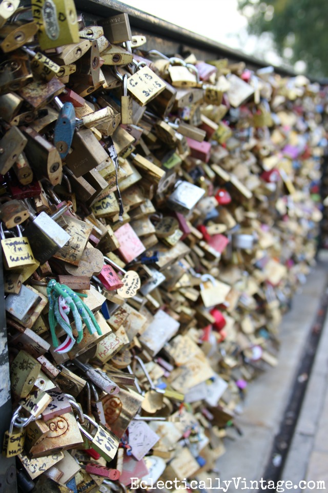 Love Lock Bridge Paris kellyelko.com