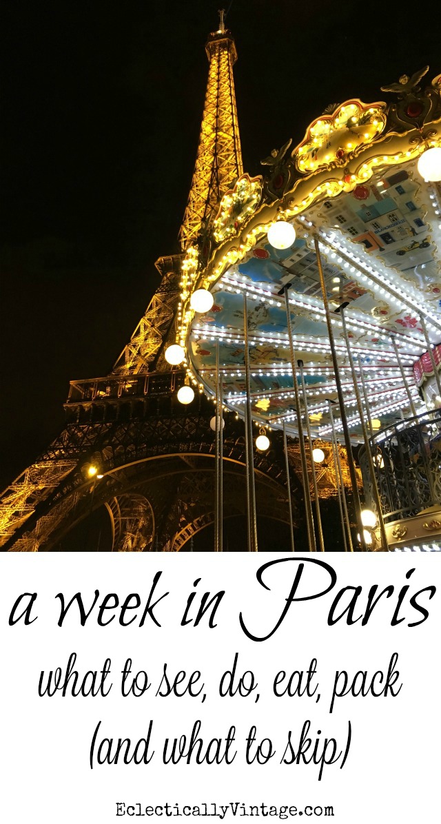 A week in Paris itinerary kellyelko.com #paris #france #parisfrance #travel #luxurytravel #travelblog #travelblogger #cityoflights #europeanvacation 