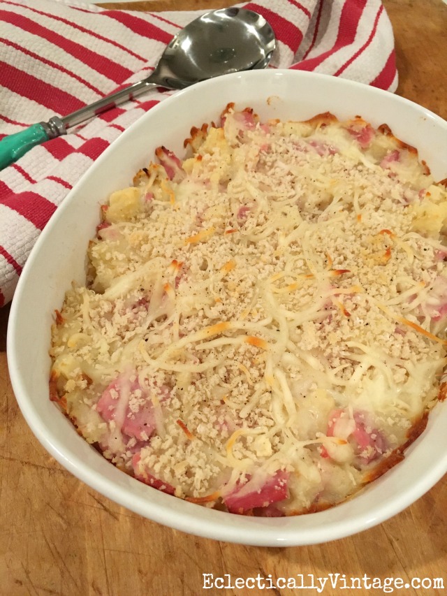 Cheesy Ham and Potato Casserole