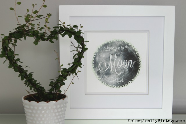 Love You to the Moon and Back – Free Printable