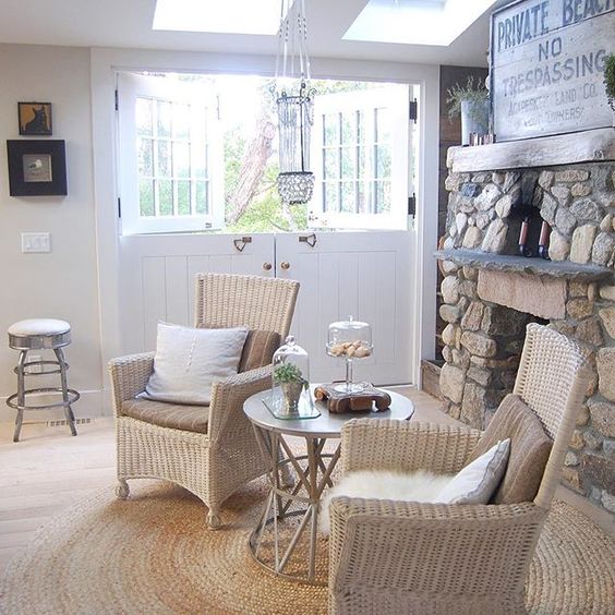 Love the double dutch doors in this stunning coastal farmhouse tour kellyelko.com