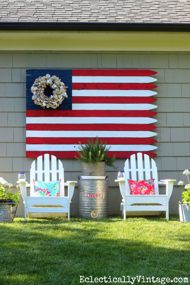 Huge DIY Wood Flag