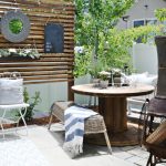 patio, small patio, privacy screen