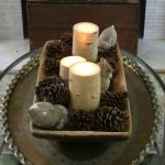 dough bowl, fall centerpiece