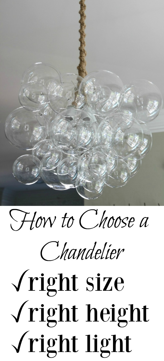 Chandelier Buying Tips - learn the right size to buy, height to hang an necessary wattage kellyelko.com #lighting #tipsandtricks #interiordesign 