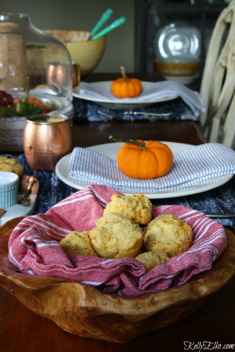 Wood & Copper Fall Tablescape