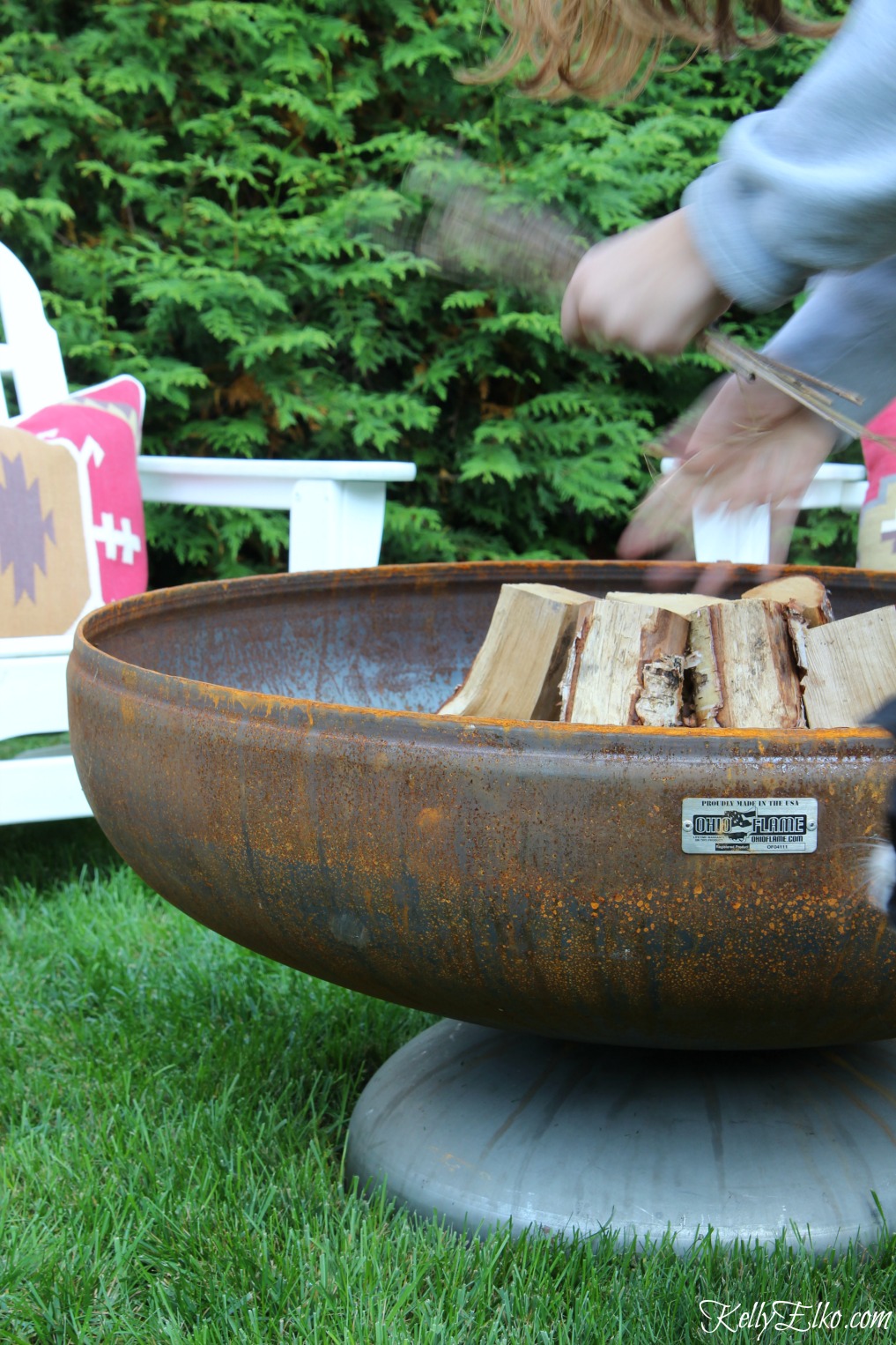 Ohio Flame Fire Pit - I love how it ages into a beautiful patina and won't rot kellyelko.com