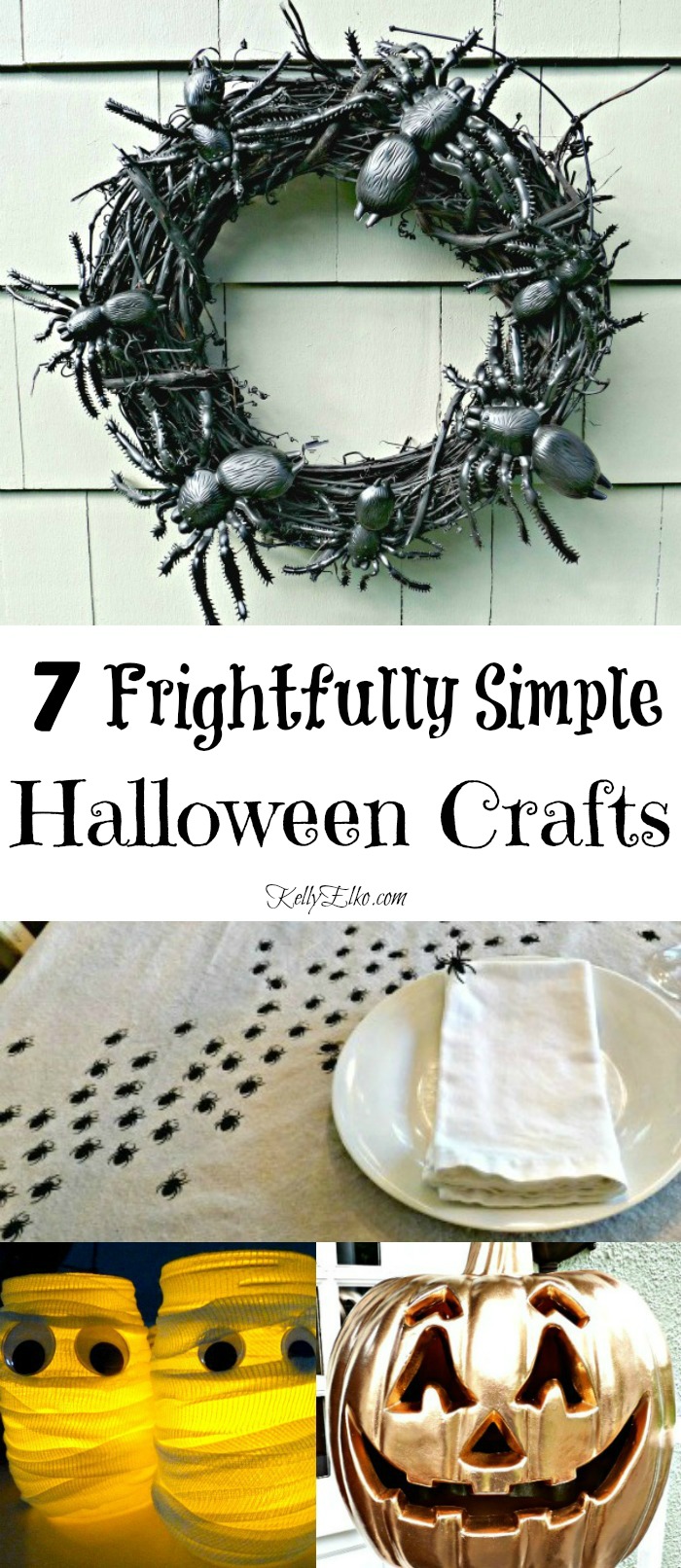 Simple Halloween Craft Ideas - these are so creative! kellyelko.com