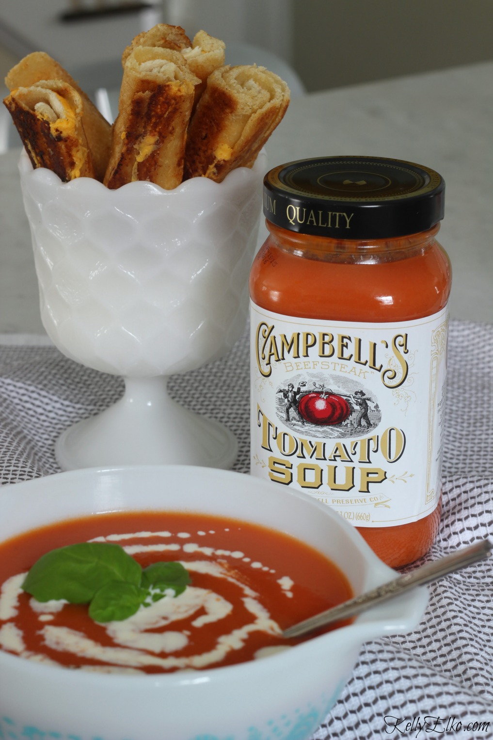 Grilled Cheese Dippers pair perfectly with tomato soup kellyelko.com