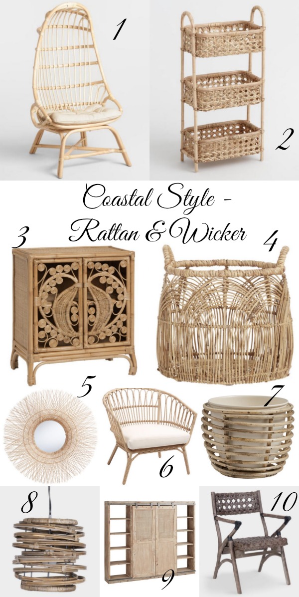 Coastal Style Rattan and Wicker kellyelko.com #wicker #rattan #coastal #coastalstyle #neutraldecor #neutral #bohodecor #affordabledecor #worldmarket