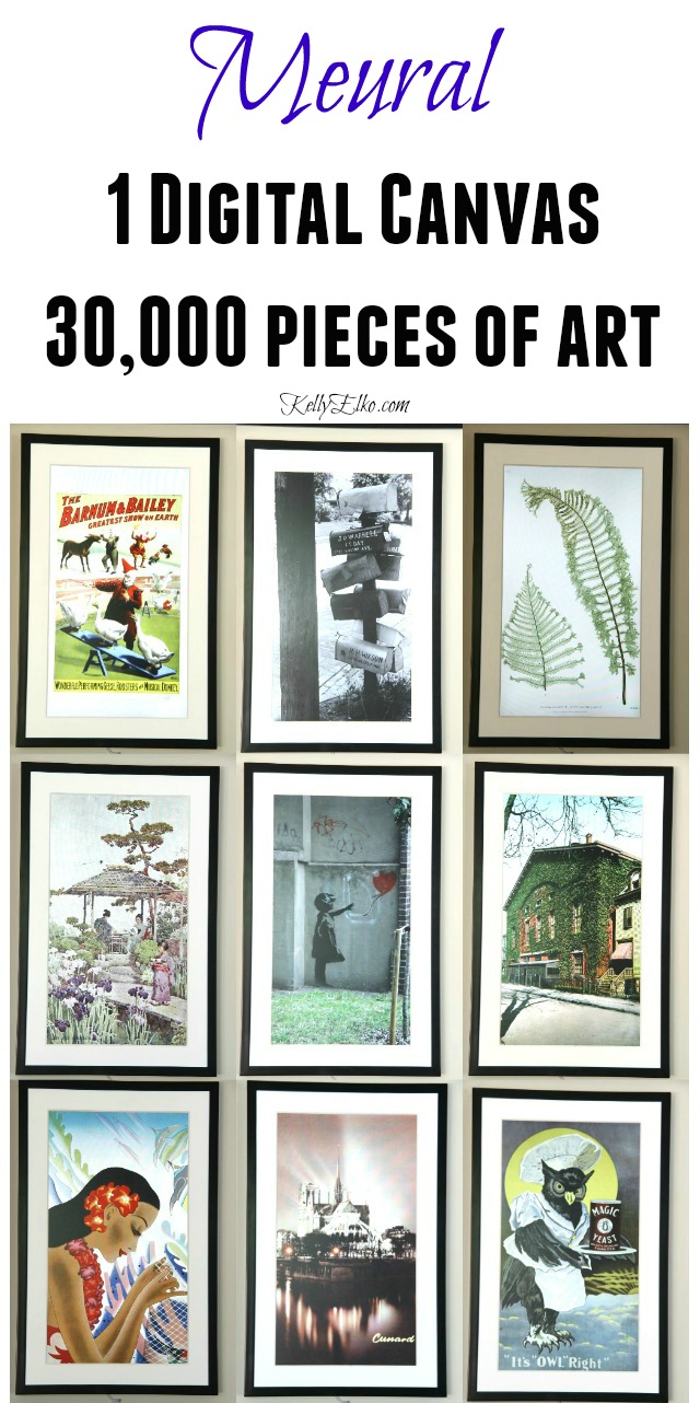 Meural Canvas - buy one digital frame and have access to 30,000 pieces of art kellyelko.com