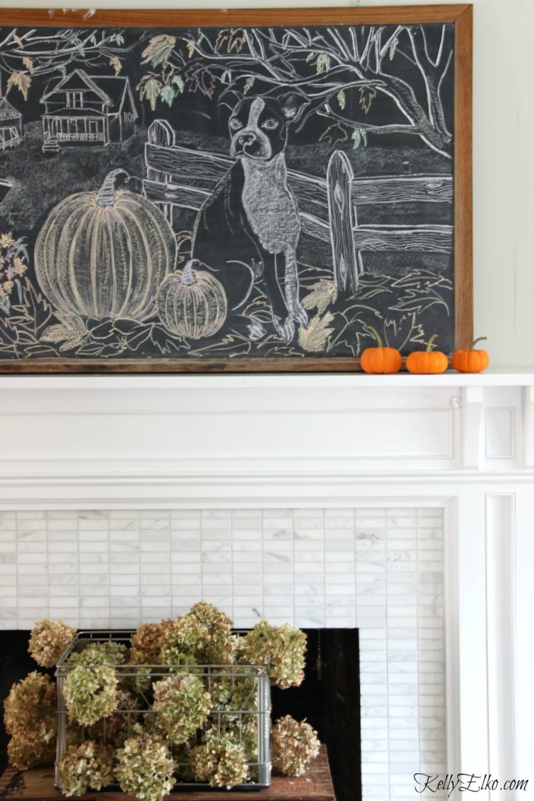 Falling for Vintage & Modern – Fall Living Room