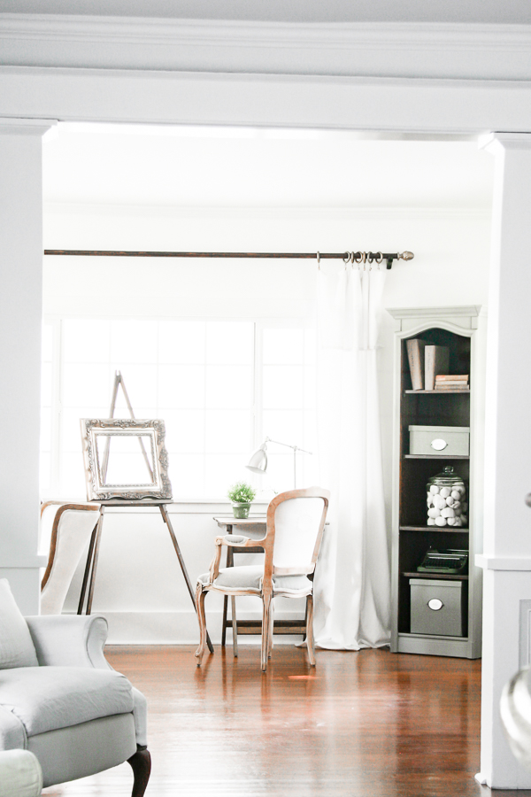 Farmhouse tour - love the neutral walls and furniture