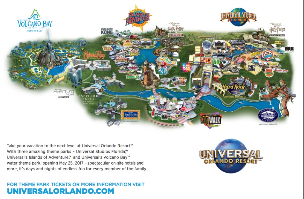 Universal Orlando Resort map kellyelko.com