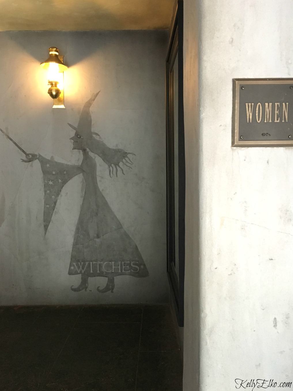 Witches ladies room at the Wizarding World of Harry Potter kellyelko.com