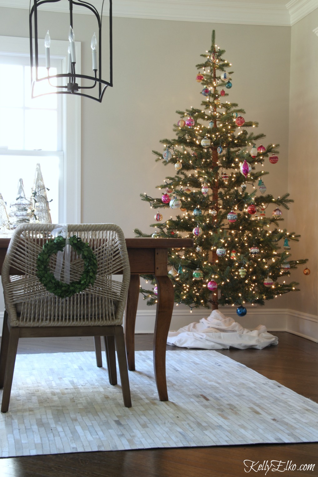 Sparse Christmas Tree And Vintage Shiny Brites Kelly Elko