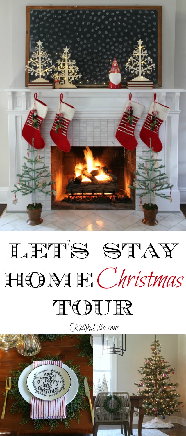 Christmas Decorating Home Tour - tons of creative decorating ideas kellyelko.com