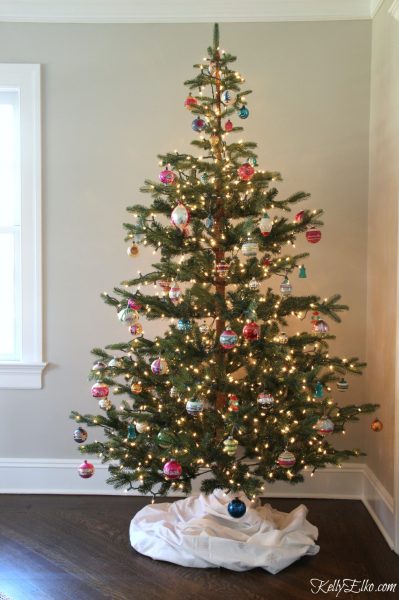 Sparse Christmas Tree and Vintage Shiny Brites - Kelly Elko