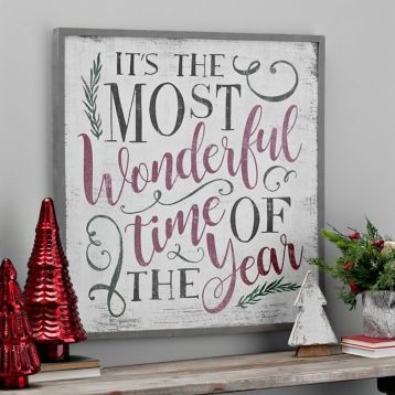 It's the Most Wonderful Time of the Year Christmas sign kellyelko.com